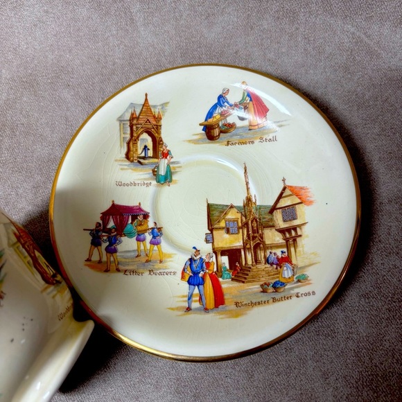 Royal Winton Old English Markets Mug and Saucer - Picture 6 of 7